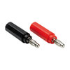 4mm shrouded to unshrouded adaptor red