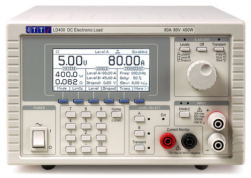 LD400 - Electronic DC Load, 80V, 80A, 400W with analog control interface only