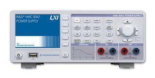 R&S® HMC8042-G - 2 channel power supply, 0V to 32V/5A,
max. 100W, resolution 1mV/0.1mA,
tracking, E
